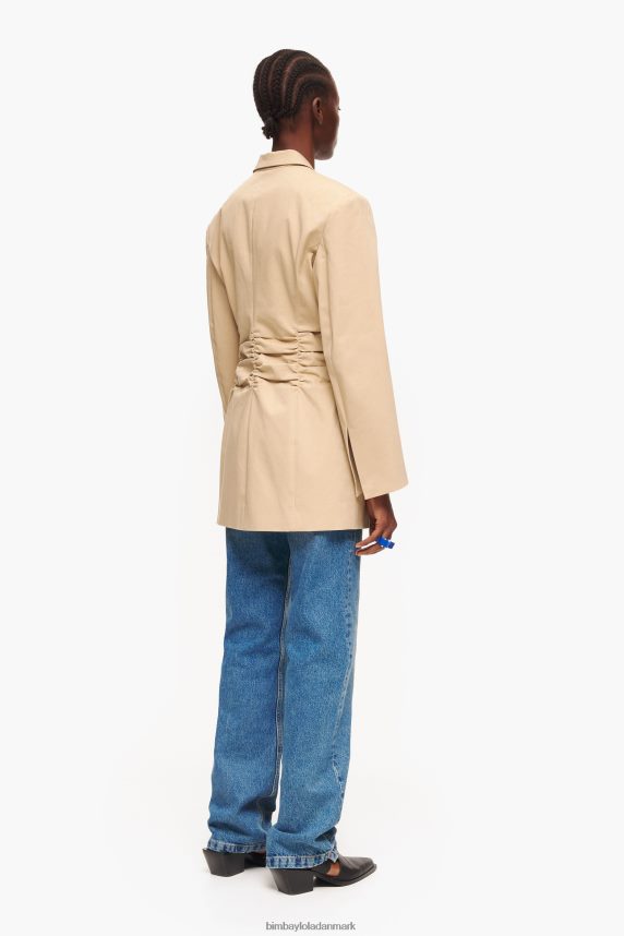 Bimba Y Lola bomulds blazer 46TD4J468kamel