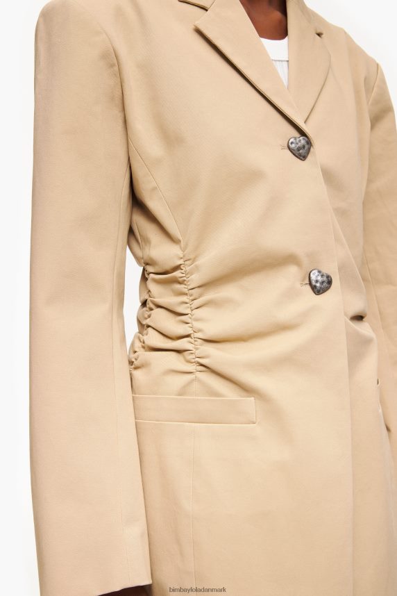 Bimba Y Lola bomulds blazer 46TD4J468kamel