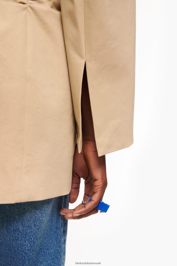 Bimba Y Lola bomulds blazer 46TD4J468kamel