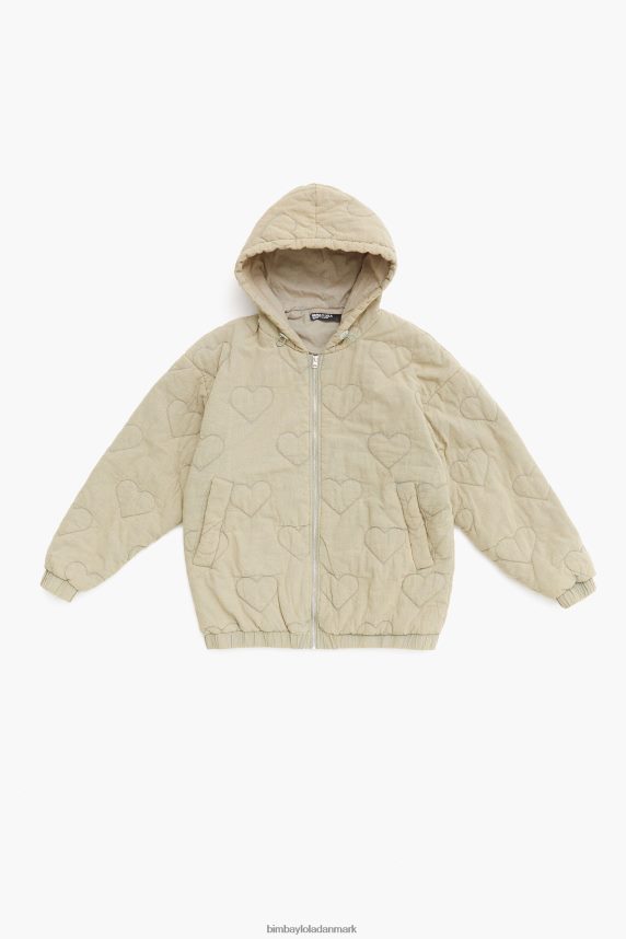 Bimba Y Lola hjerter quiltet jakke 46TD4J488grøn