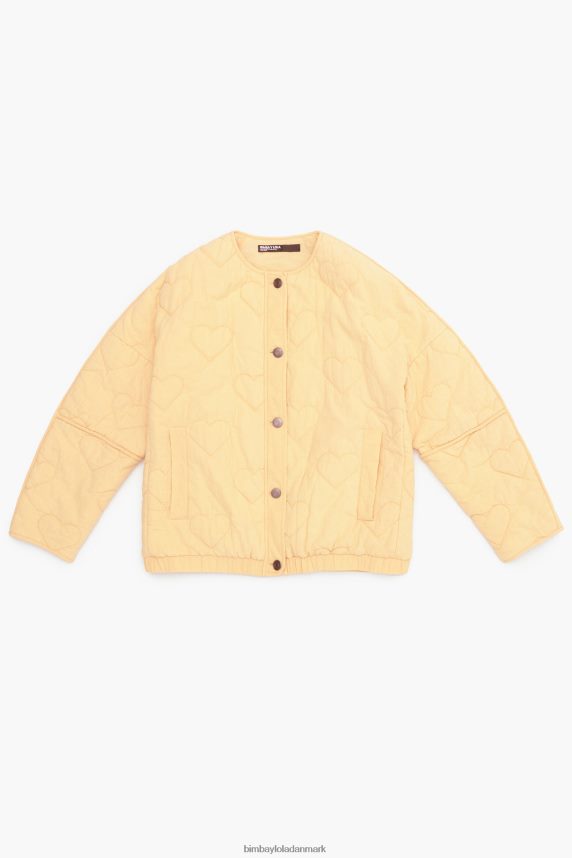 Bimba Y Lola hjerter quiltet jakke 46TD4J489fersken