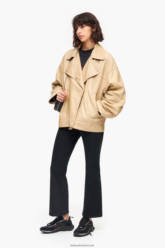 Bimba Y Lola læderjakke 46TD4J475kamel