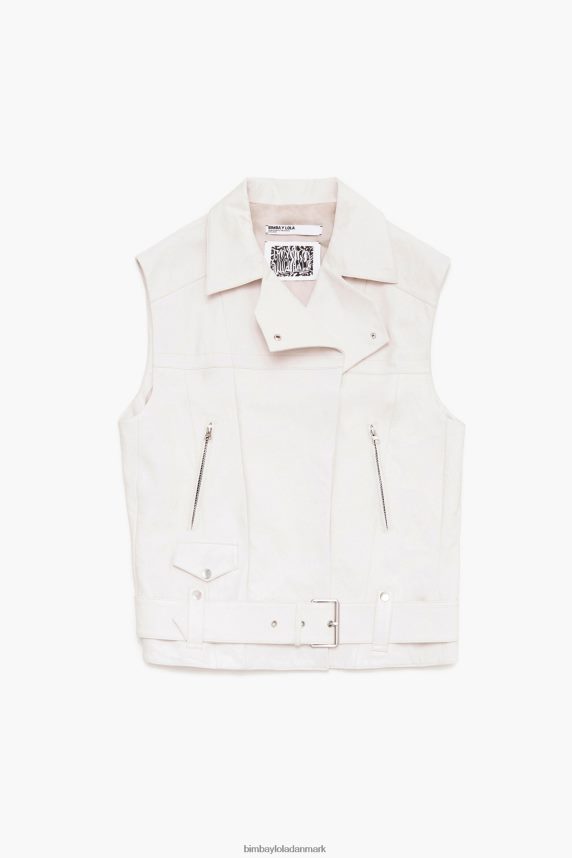 Bimba Y Lola lædervest 46TD4J478ecru