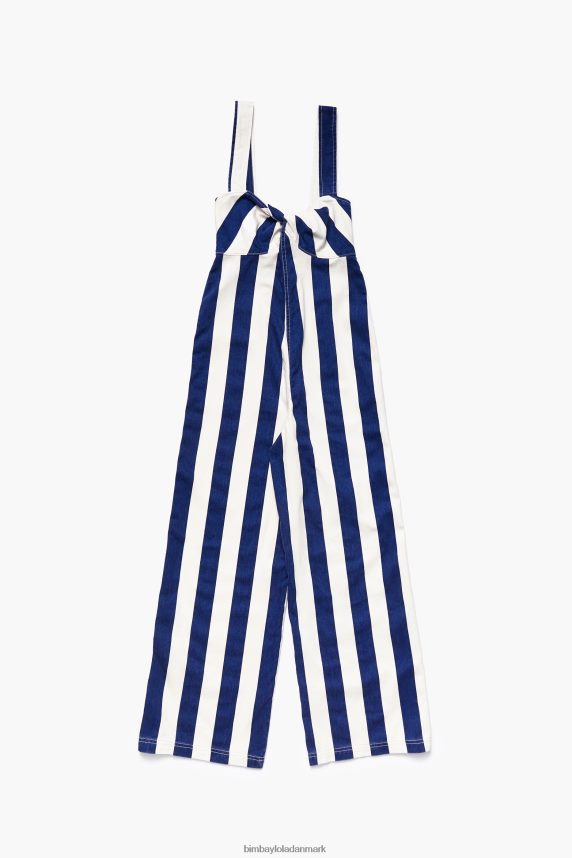 Bimba Y Lola denim stribet jumpsuit 46TD4J212blå