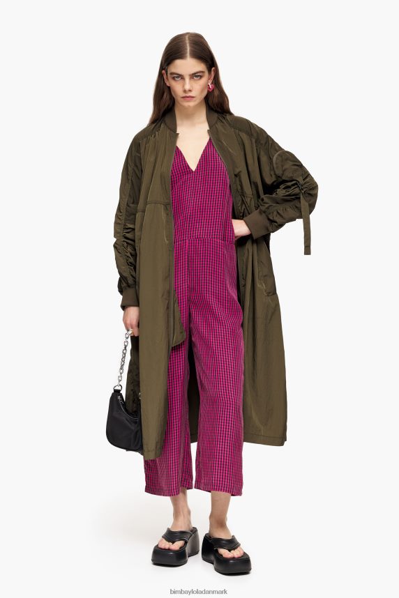 Bimba Y Lola flydende gingham jumpsuit 46TD4J242fuchsia