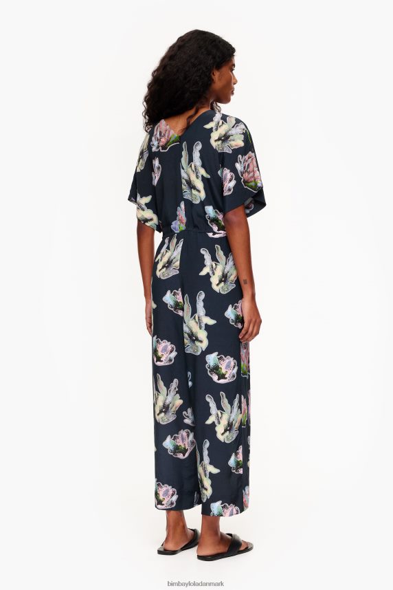 Bimba Y Lola lang jumpsuit med koralprint 46TD4J186grå
