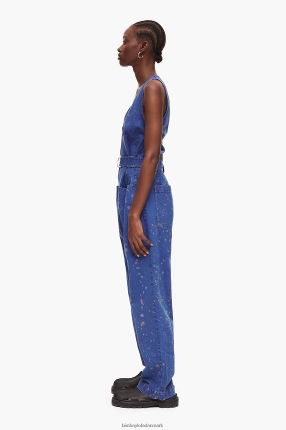 Bimba Y Lola mørk denim jumpsuit 46TD4J204blå
