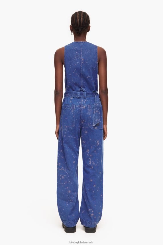 Bimba Y Lola mørk denim jumpsuit 46TD4J204blå