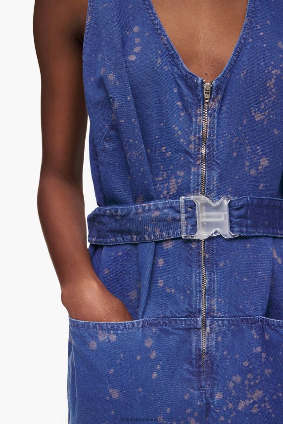 Bimba Y Lola mørk denim jumpsuit 46TD4J204blå