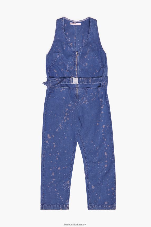 Bimba Y Lola mørk denim jumpsuit 46TD4J204blå