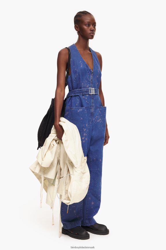 Bimba Y Lola mørk denim jumpsuit 46TD4J204blå