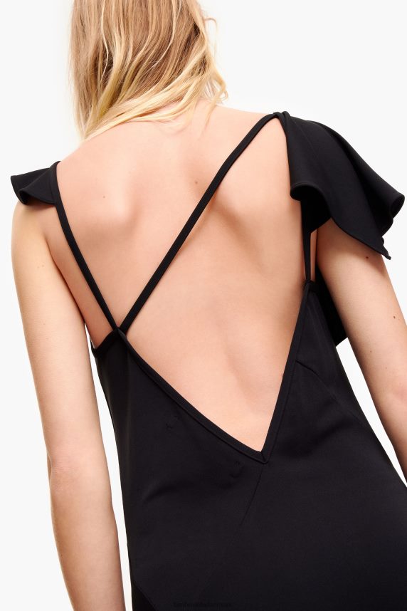 Bimba Y Lola asymmetrisk flydende kjole 46TD4J190sort