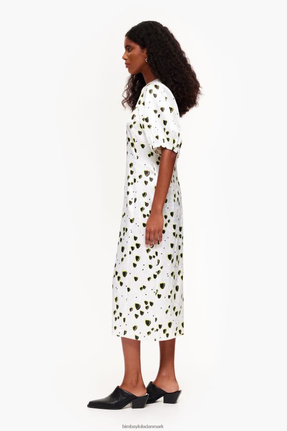 Bimba Y Lola flydende midikjole med små print 46TD4J203hjerter