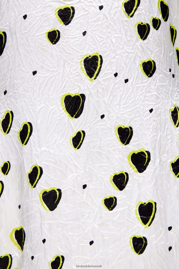 Bimba Y Lola flydende midikjole med små print 46TD4J203hjerter