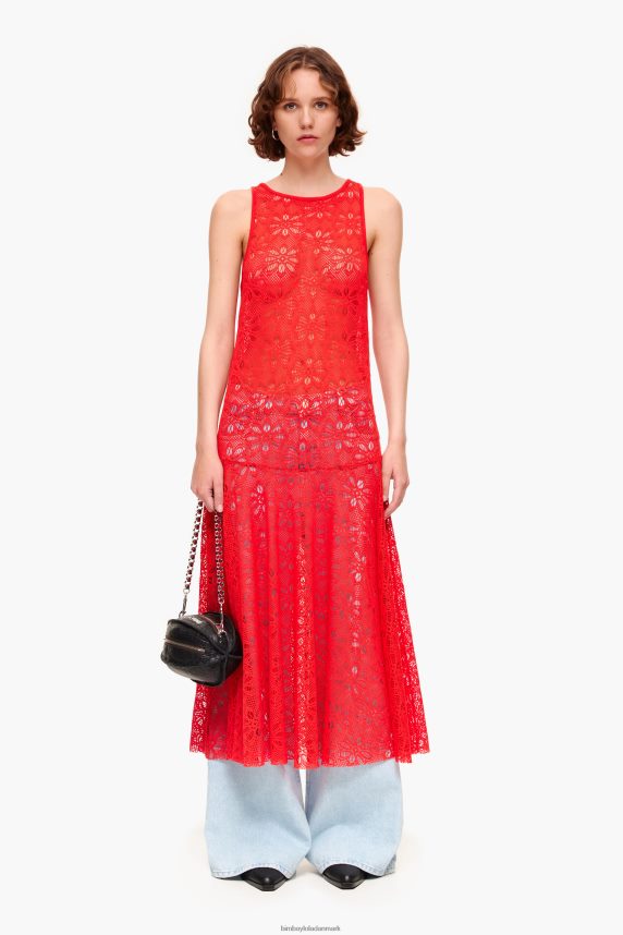 Bimba Y Lola gennembrudt maxi kjole 46TD4J207koral