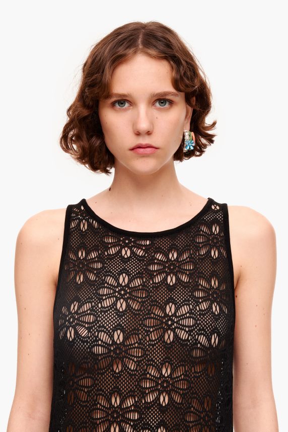 Bimba Y Lola gennembrudt maxi kjole 46TD4J208sort