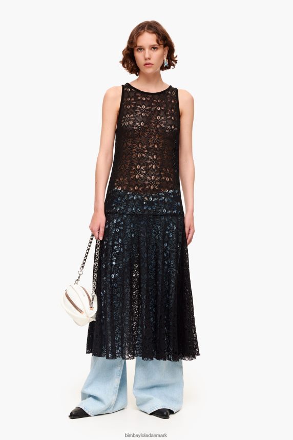 Bimba Y Lola gennembrudt maxi kjole 46TD4J208sort