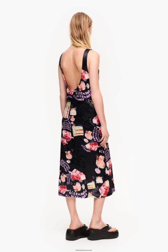 Bimba Y Lola kjole med teksturtryk 46TD4J200kaldenavn foto