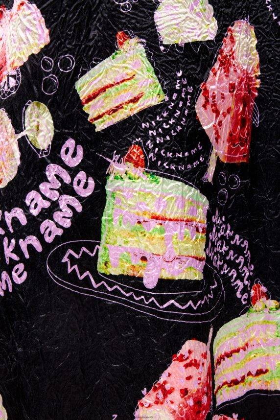 Bimba Y Lola kjole med teksturtryk 46TD4J200kaldenavn foto