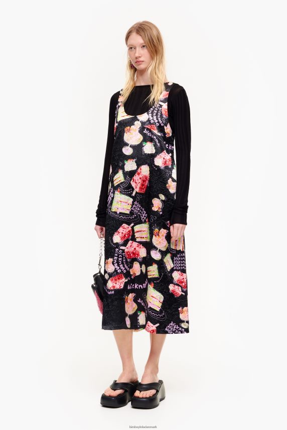 Bimba Y Lola kjole med teksturtryk 46TD4J200kaldenavn foto