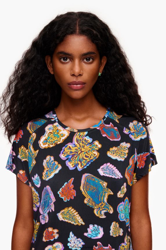 Bimba Y Lola kort fiskehavkjole 46TD4J173sort