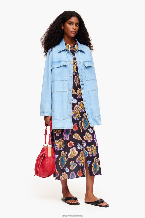 Bimba Y Lola lang fiskehavkjole 46TD4J176sort