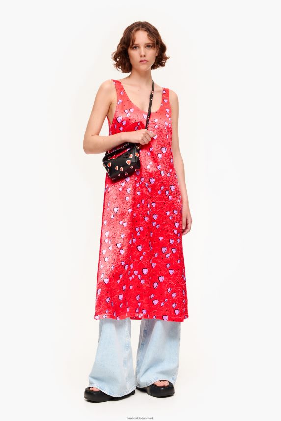 Bimba Y Lola lille kjole med hjertetryk 46TD4J201rød