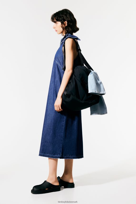 Bimba Y Lola mørk a-line denimkjole 46TD4J511blå