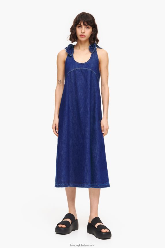 Bimba Y Lola mørk a-line denimkjole 46TD4J513blå