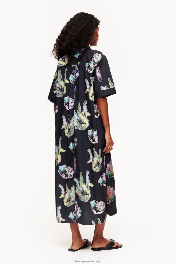 Bimba Y Lola skjortekjole med koraltryk 46TD4J182grå