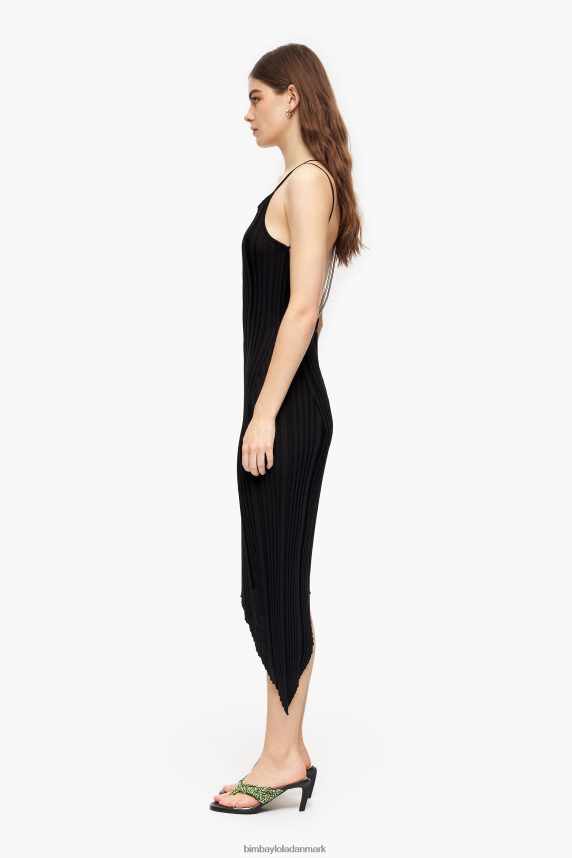 Bimba Y Lola tætsiddende midikjole 46TD4J237sort
