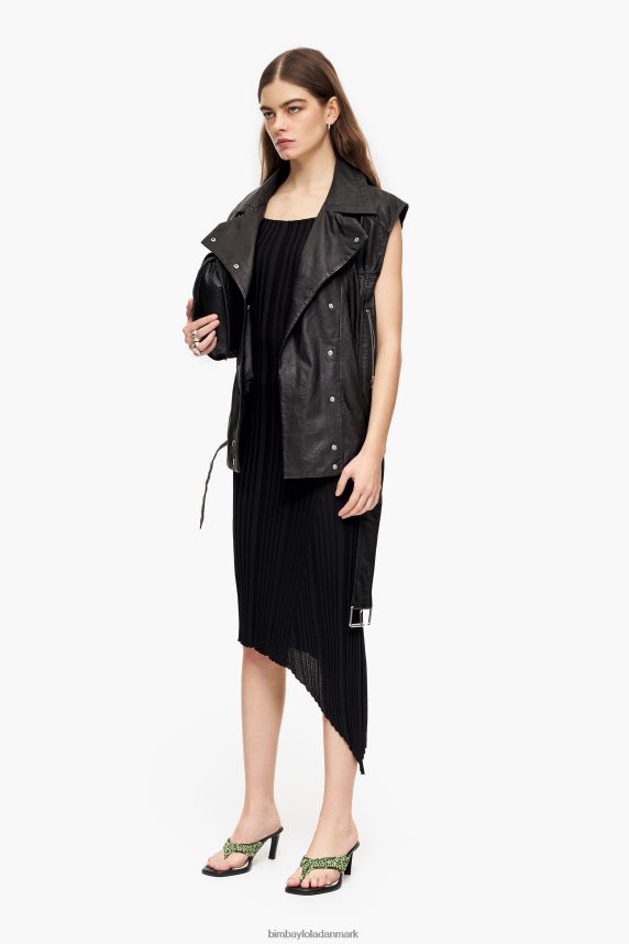 Bimba Y Lola tætsiddende midikjole 46TD4J237sort