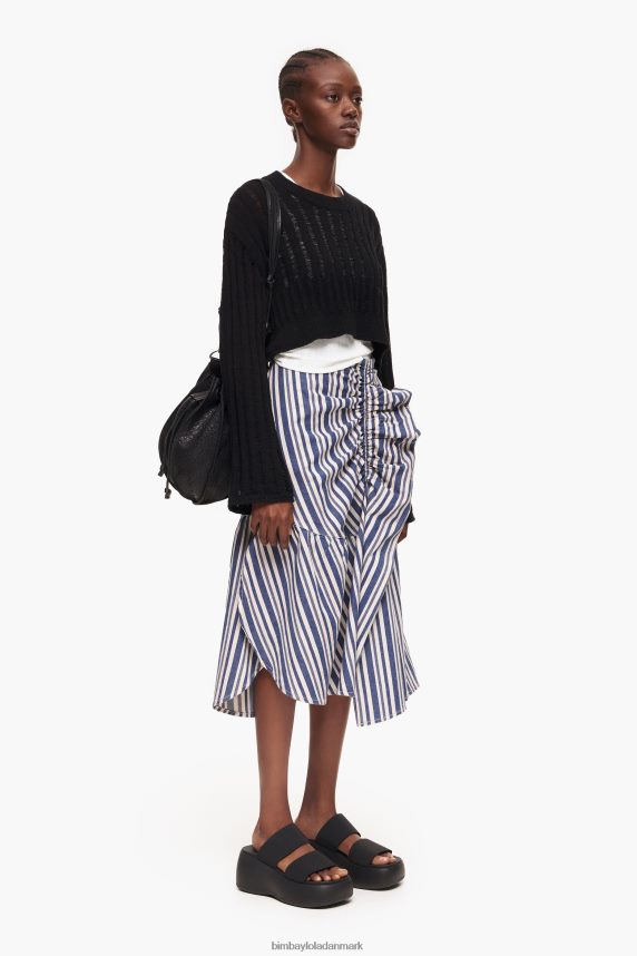 Bimba Y Lola denim midi nederdel 46TD4J457blå