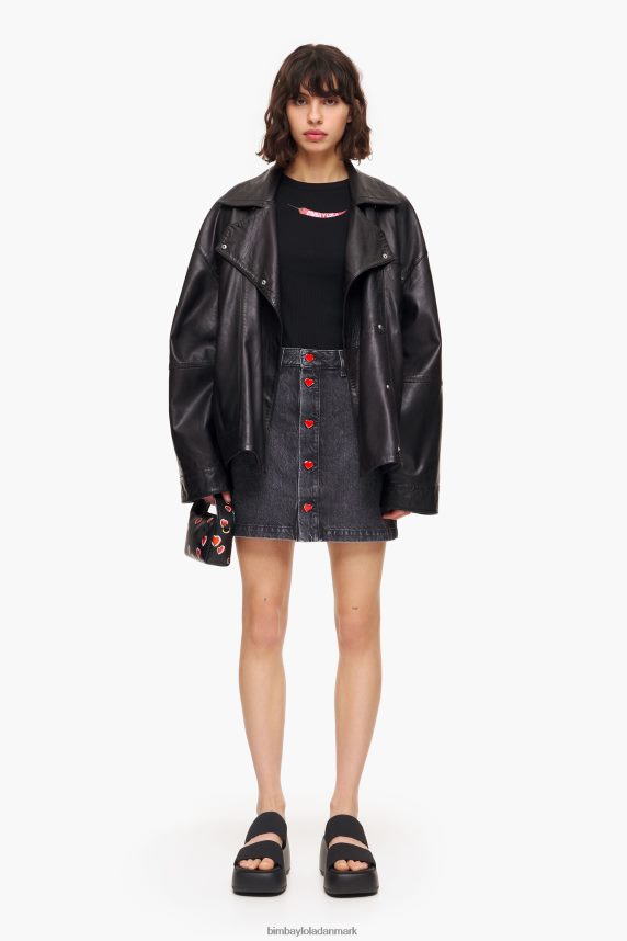 Bimba Y Lola denim mininederdel 46TD4J458sort