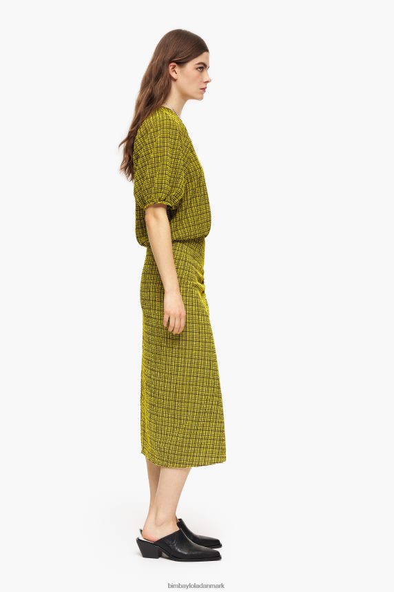 Bimba Y Lola midi nederdel firkanter 46TD4J466gul