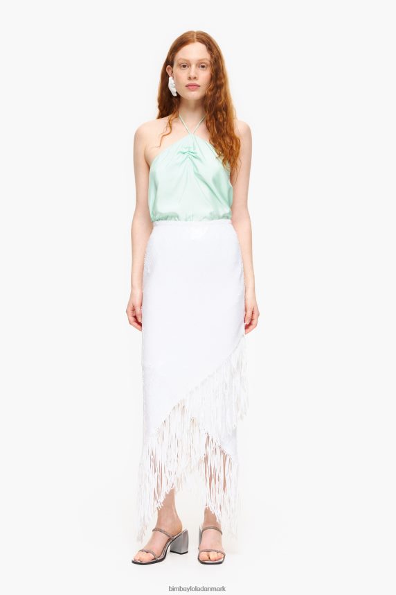 Bimba Y Lola pailletter midi nederdel 46TD4J462hvid