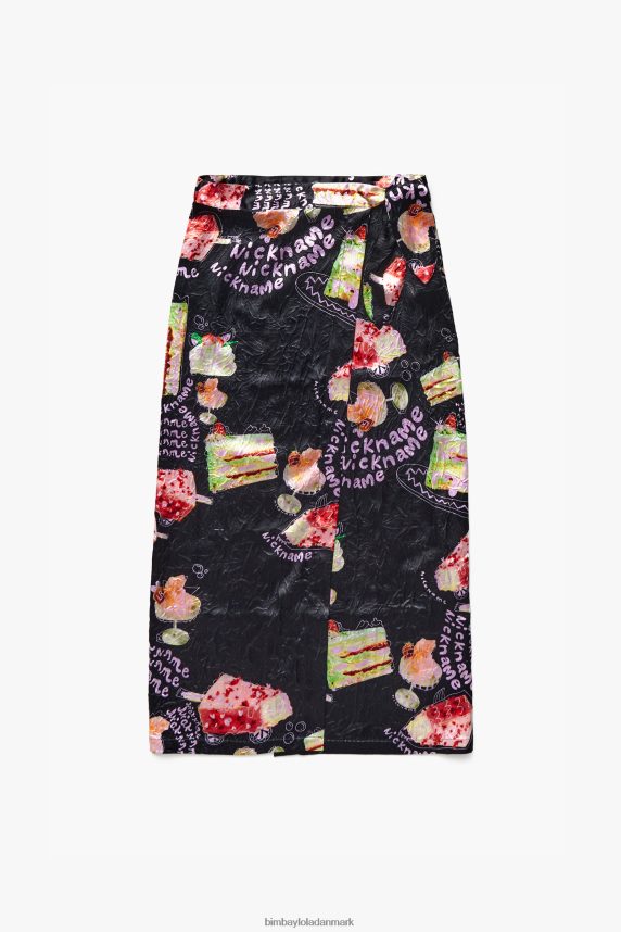 Bimba Y Lola wrap-nederdel med fototryk 46TD4J459kaldenavn