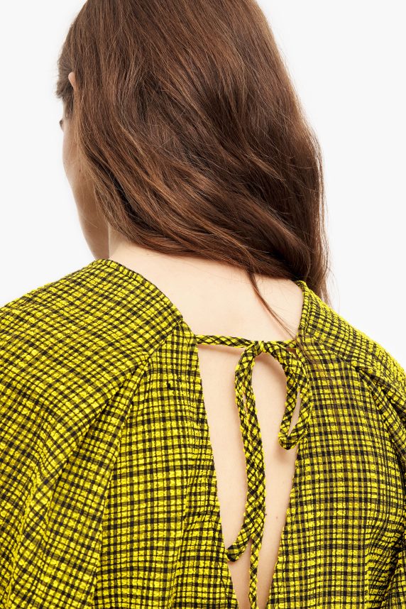 Bimba Y Lola gingham top firkanter 46TD4J338gul