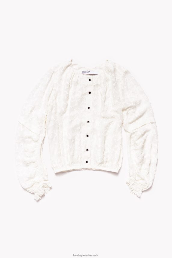 Bimba Y Lola jacquard cropped bluse 46TD4J340stjerne