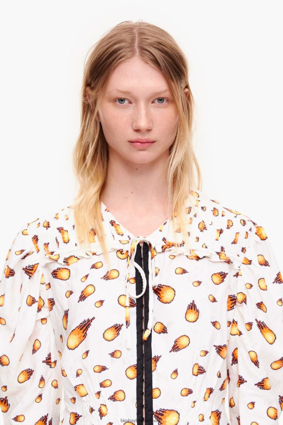 Bimba Y Lola kort brandbluse 46TD4J343elfenben