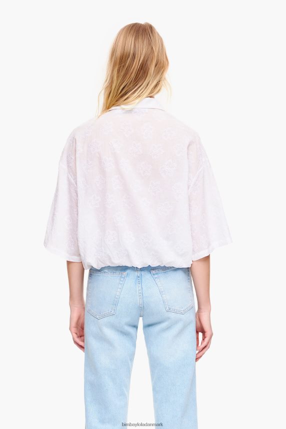 Bimba Y Lola kort jacquard bluse 46TD4J324blomstret