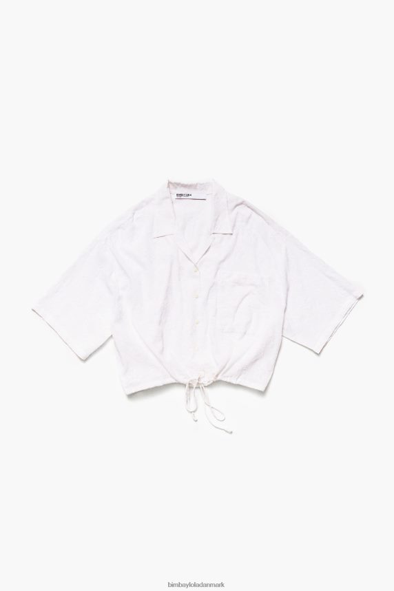 Bimba Y Lola kort jacquard bluse 46TD4J324blomstret