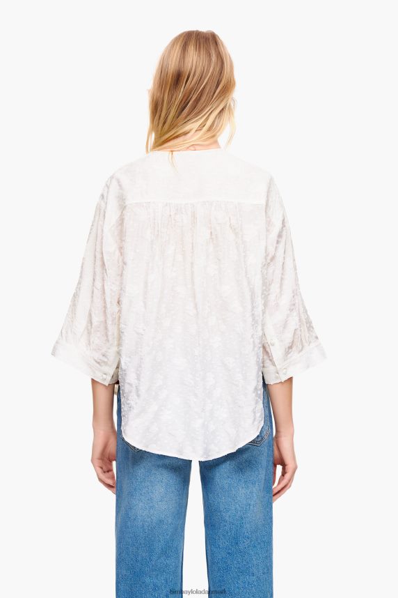 Bimba Y Lola kort jacquard bluse 46TD4J325blomstret