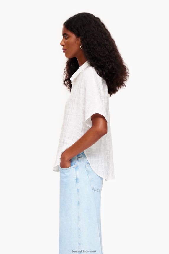 Bimba Y Lola kort skjorte 46TD4J327elfenben