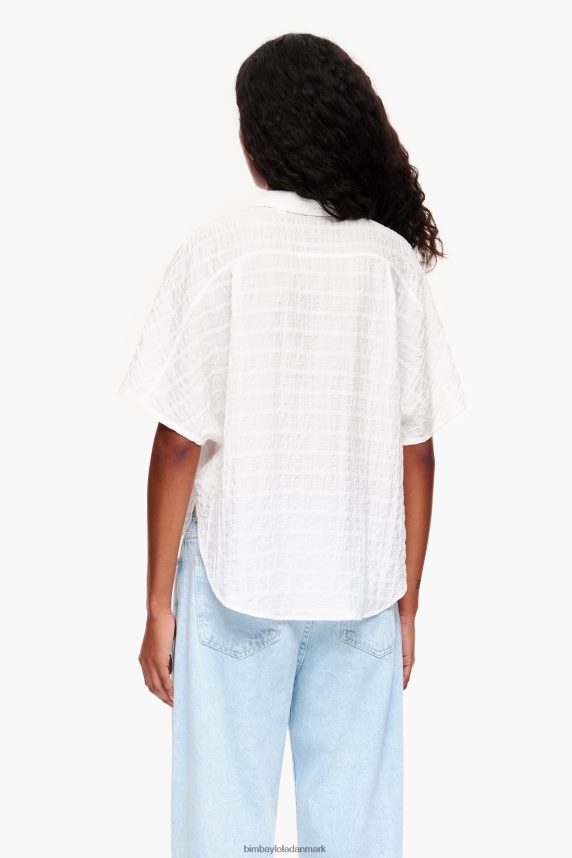 Bimba Y Lola kort skjorte 46TD4J327elfenben
