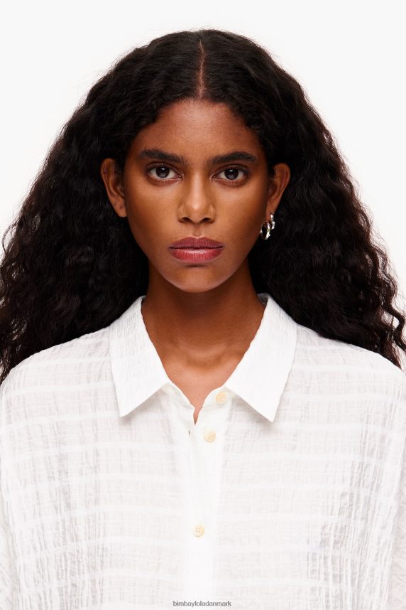 Bimba Y Lola kort skjorte 46TD4J327elfenben