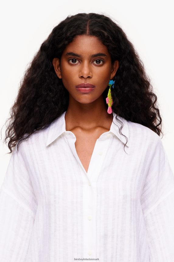 Bimba Y Lola linned skjorte 46TD4J329hvid