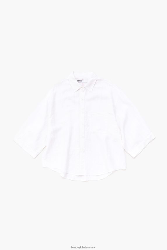 Bimba Y Lola linned skjorte 46TD4J332hvid
