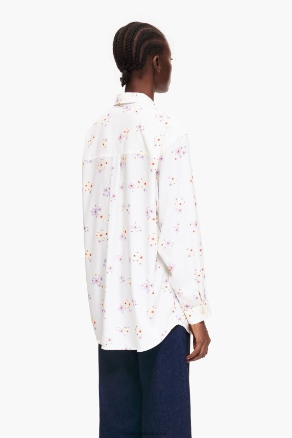 Bimba Y Lola skjorte med akryl blomsterprint 46TD4J337hvid