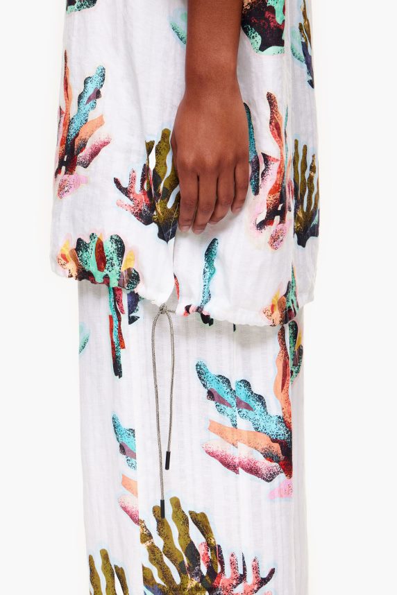 Bimba Y Lola skjorte med koraltryk 46TD4J326elfenben